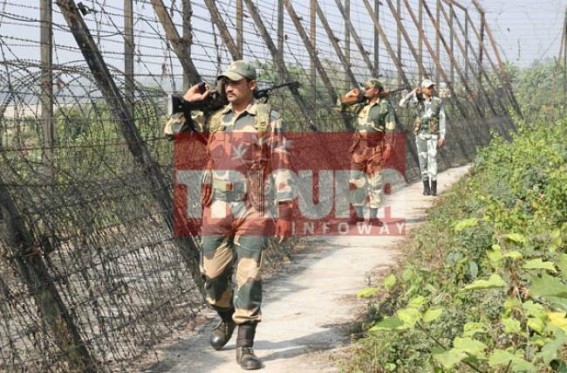 Tripuraâ€™s 35 % unfenced borders increasing crimes, smuggling, militant infiltration : BSF patrolling Indo-Bangla borders for 24 hrs to ensure Terror-Free Republic Day